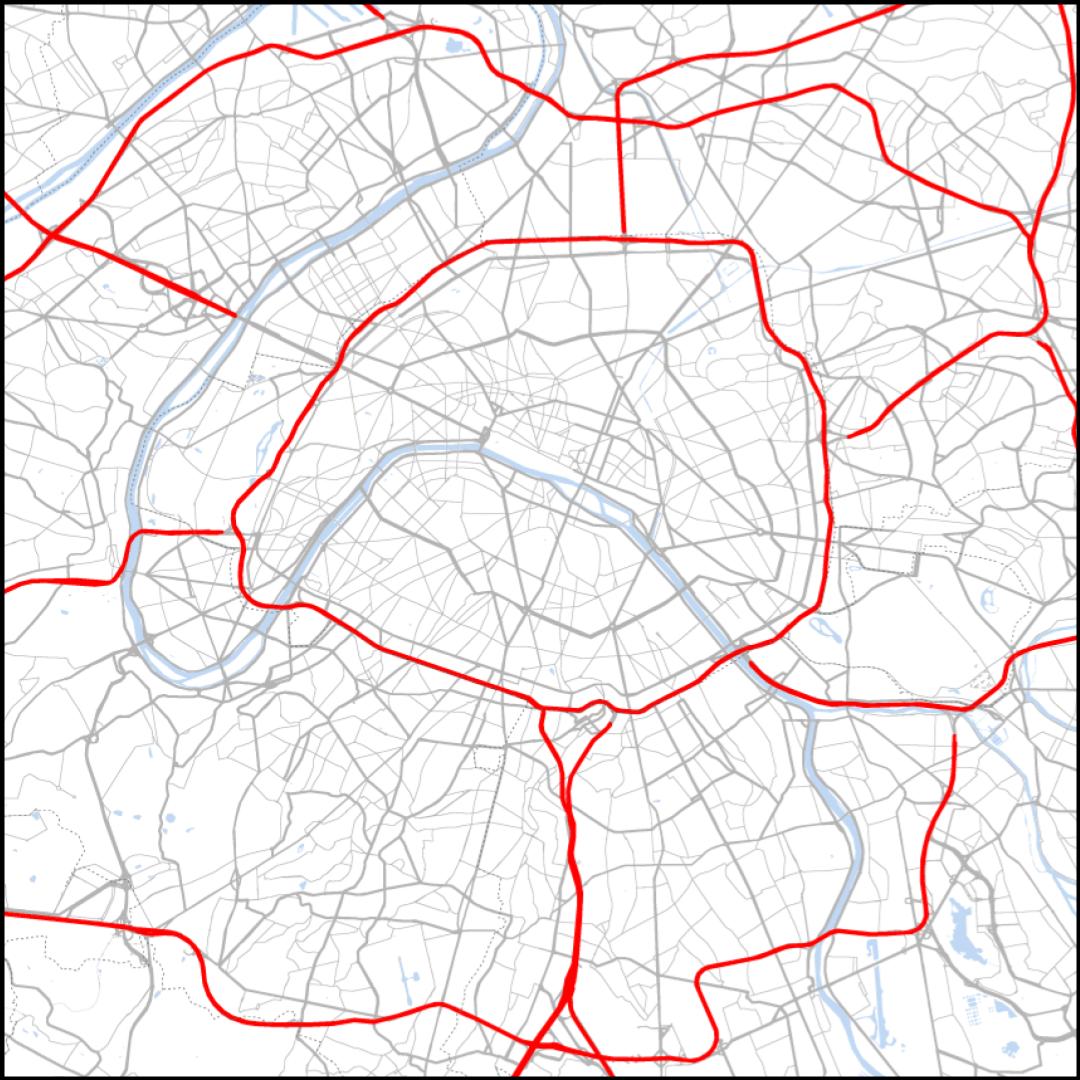 Paris removed limited access highways from the center